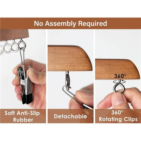 Closet Hat Organizer Rack Set for Baseball Caps with Adjustable Clips 2 Pack - Picture 4 of 7